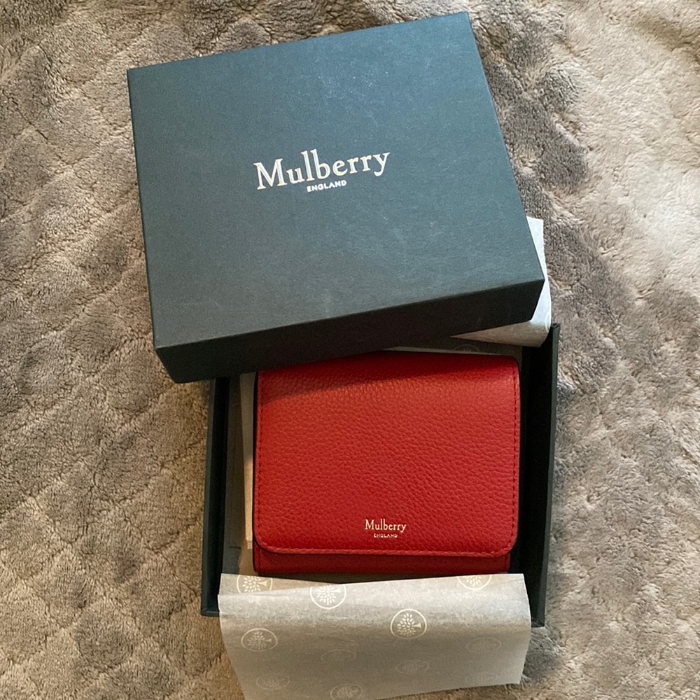 Mulberry Small Continental French Purse Classic Grain